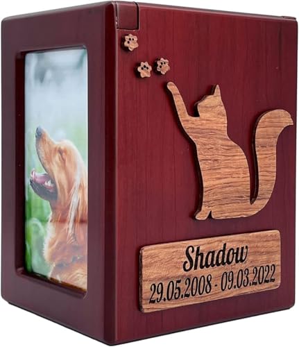 Targod Custom AME Ad Date, Egrave Your Blessig Text, Custom Your, Pet Your for Dogs Ad Cats, Red Kitten, L,(0-50KG) von Generic