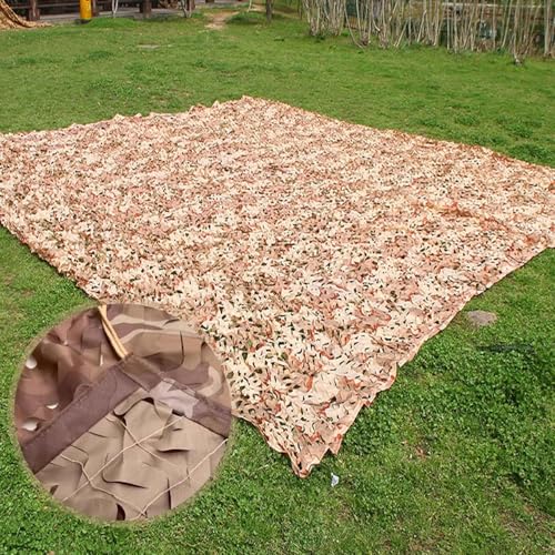 Tarnnetz Braun Camouflage Netz 1m 2.5m 3.5m 4.5m 6m 7.5m 8m 9m 15m 20m Outdoor Jagd Sichtschutz Garten pergola Sonnenschutz (Größe : 5X6M) von Generic