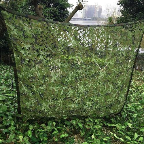 Tarnnetz Camouflage Netz 1.5m 2m 4m 5m 6m 7m 8m 9m 10m 12m 15m Armee Waldlandschaft Camping Bundeswehr Sonnenschutz Tarnung Netz(Größe:6x6.5 M) von Generic