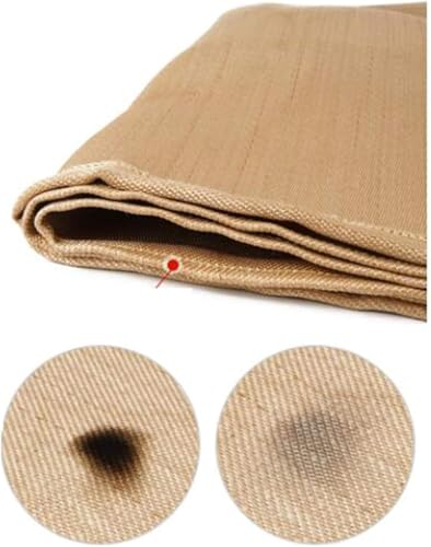 Tarpauli Ljiaw Fiberglas Weldig Blaket, Feuerfeste Abdeckung Retardat Thermal Resistat Isulatio Mit Ösen Für Easy Hagig Ad Protectio Grillherd, Beige, 60x80cm Tarpauli Ljiaw Fiberglas Weldig Blaket, Feuerfeste Abdeckung Retardat Thermal Resistat Isulatio Mit Ösen Für Easy Hagig Ad Protectio Grillherd, Beige, 60x80cm von Generic