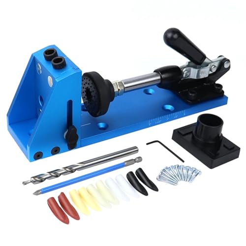 Tasche Loch Jig Kit System Dübel Jig 9,5mm Bohrer Set Bohrer Führung Verbindung Bohren Loch for Zimmerei Holzbearbeitung werkzeug(Type-B) von Generic