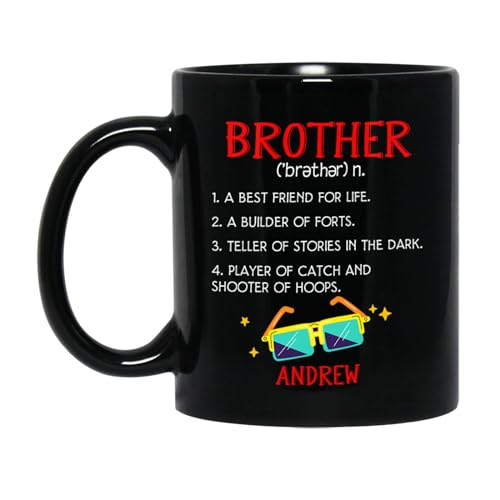 Tasse Bruder, Ein Bester Freund Fürs Leben Kaffeebecher,Modern,Fun,Teetassen Für Büro Kaffeeliebhaber Arbeit 330Ml von Generic
