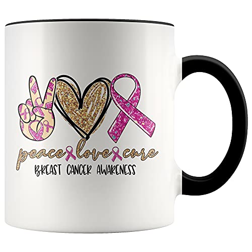 Tasse Kaffeebecher Einzigartig Geschenktasse Keramik Kaffeetasse Geschenk-Idee Für Kollegen Vatertag Geburtstagsgeschenk 330 Ml Brustkrebs von Generic