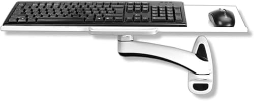 Tastaturablage Unter Dem Schreibtisch Tastaturablage Mit Klemmhalter, Tablett Tastatur Ergonomische Bewegliche Wandaufhängung Computer Laptop Halter Verstellbarer Extender Anbringbare Legie von Generic