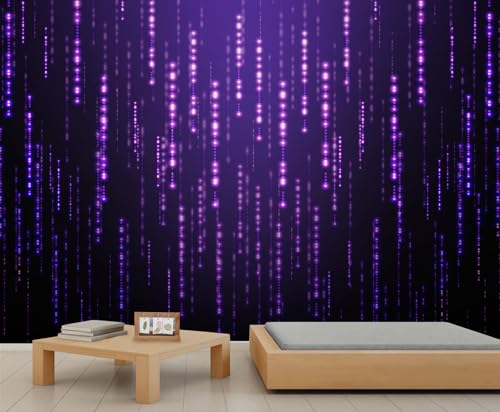 Technologie Wandbild Leuchtende Punkte und Linien Tapeten Wandbilder Lila Tapete Blaue Schlafzimmer Tapete für Büro Wohnzimmer Schlafzimmer TV Hintergrund Wandbild 400 X 280 cm Technologie Wandbild Leuchtende Punkte und Linien Tapeten Wandbilder Lila Tapete Blaue Schlafzimmer Tapete für Büro Wohnzimmer Schlafzimmer TV Hintergrund Wandbild 400 X 280 cm von Generic