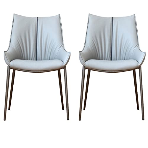 Technologischer Stoff Küchen-Esszimmerstuhl 2er-Set Wohnzimmer-Lounge-Thekenstühle Stabile Metallbeine aus Kohlenstoffstahl Technologischer Stoff Küchen-Esszimmerstuhl 2er-Set Wohnzimmer-Lounge-Thekenstühle Stabile Metallbeine aus Kohlenstoffstahl von Generic
