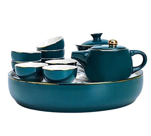 Teeservice Kaffeetassenset Teetassenset 11-teiliges Teeservice Teetasse Teekannenset mit Tablett und Porzellan-Teeservice für 8 Personen Home Teekannenset Teeservice Kaffeetassenset Teetassenset 11-teiliges Teeservice Teetasse Teekannenset mit Tablett und Porzellan-Teeservice für 8 Personen Home Teekannenset von Generic