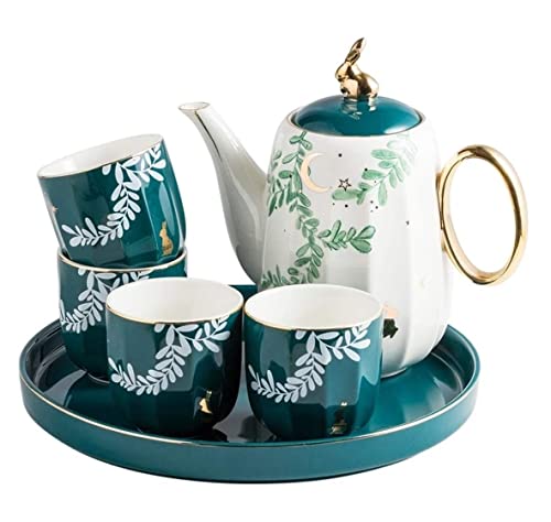 Teeservice Teetassen Teekannen-Set 6-teiliges Teeservice Keramik Kaffee Tee-Sets Grüne Tasse Topf Tablett Wasserdekoration Haushaltsküchenbedarf Teetassen-Set Teetassen-Set Teekannen-Set Teeservice Teetassen Teekannen-Set 6-teiliges Teeservice Keramik Kaffee Tee-Sets Grüne Tasse Topf Tablett Wasserdekoration Haushaltsküchenbedarf Teetassen-Set Teetassen-Set Teekannen-Set von Generic