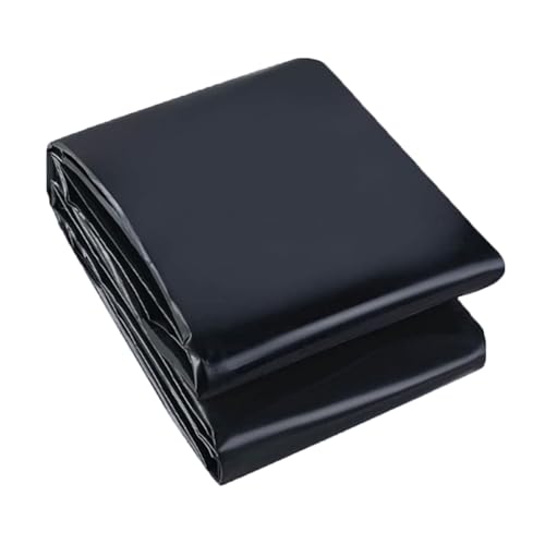 Teichfolie,Schwarz HDPE Teichfolien Schwerlast,UV- Und Witterungsbeständig,verwendet Für Den Teichbau, Gartenpool,einfacher Betrieb Stärken 0.40 MM(7x8m) von Generic