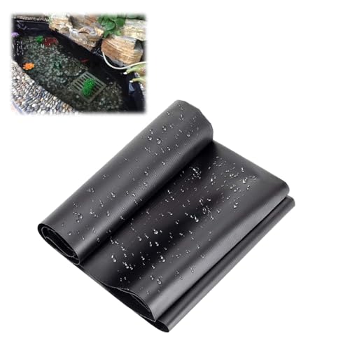 Teichplane Teichfolie 2x2m Schwimmteichfolie Folie Für Gartenteich Schwarz Große Dichtungsfolie Teichmembran 0,12 Mm Dicke Für Teiche Aller Größen Fischteiche(3x4.0m) von Generic