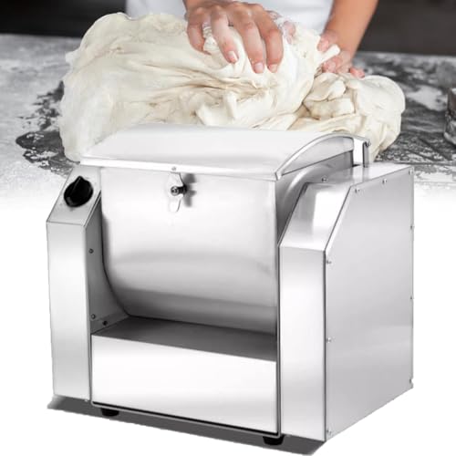 Teigmischer, kommerziell mit Zeitfunktion, große automatische Knetmaschine aus Edelstahl für Bäckereien und Restaurants Teigmischer, kommerziell mit Zeitfunktion, große automatische Knetmaschine aus Edelstahl für Bäckereien und Restaurants von Generic