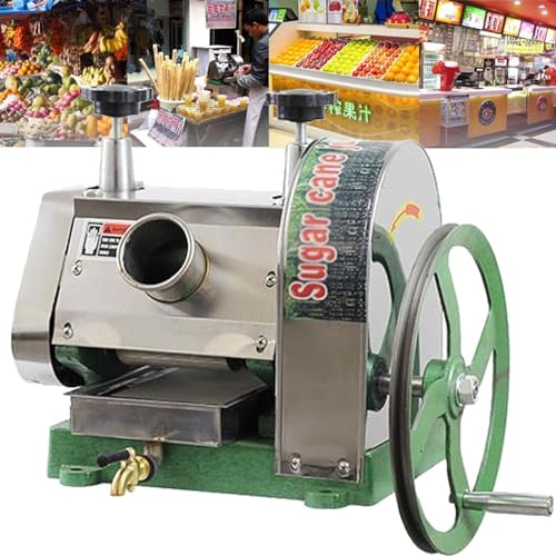 Teigmischer, kommerzieller Standmixer, manueller Zuckerrohrsaft-Extraktor, kommerzielle Zuckerrohrsaftpresse, 3-Walzen-Zuckerrohrsaftpresse mit großem Einlass, Handrad, Zuckerdose aus Edelst Teigmischer, kommerzieller Standmixer, manueller Zuckerrohrsaft-Extraktor, kommerzielle Zuckerrohrsaftpresse, 3-Walzen-Zuckerrohrsaftpresse mit großem Einlass, Handrad, Zuckerdose aus Edelst von Generic