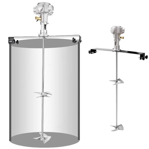 Teigmischer, pneumatischer Farbmischer mit Edelstahlklinge, effizientes Rühren für viskose Flüssigkeiten wie Tinte und Farbstoff, ideal zum Mischen großer Mengen Teigmischer, pneumatischer Farbmischer mit Edelstahlklinge, effizientes Rühren für viskose Flüssigkeiten wie Tinte und Farbstoff, ideal zum Mischen großer Mengen von Generic