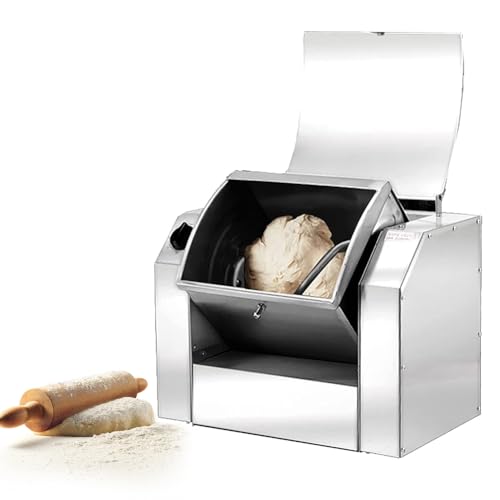 Teigmixer, Elektrischer Küchenmixer Gewerblich, 1500 W Edelstahl-Mehlmischmaschine mit Zeitfunktion, Professionelle Teigknetmaschine zur Herstellung von Pasta, Nudelpizza Teigmixer, Elektrischer Küchenmixer Gewerblich, 1500 W Edelstahl-Mehlmischmaschine mit Zeitfunktion, Professionelle Teigknetmaschine zur Herstellung von Pasta, Nudelpizza von Generic