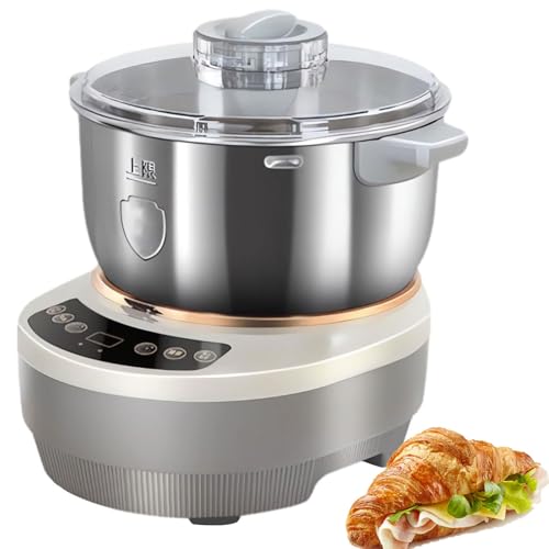 Teigmixer, automatischer Teigkneter mit Gärung, antihaftbeschichteter Edelstahlmixer, Timer und Touchpanel für müheloses Backen zu Hause Teigmixer, automatischer Teigkneter mit Gärung, antihaftbeschichteter Edelstahlmixer, Timer und Touchpanel für müheloses Backen zu Hause von Generic