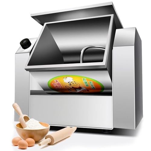 Teigmixer, kommerzielle rotierende Teigknetmaschine mit 1100 W/1500 W und lebensmittelechter Edelstahlschüssel, Sicherheitsschild und Timer inklusive, für Restaurant-Pizzeria, 8,5 kg Teigmixer, kommerzielle rotierende Teigknetmaschine mit 1100 W/1500 W und lebensmittelechter Edelstahlschüssel, Sicherheitsschild und Timer inklusive, für Restaurant-Pizzeria, 8,5 kg von Generic