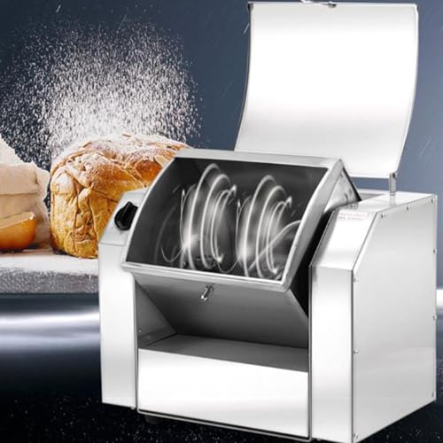 Teigmixer, kommerzieller 1100/1500-W-kommerzieller elektrischer Teigmixer mit 90 ° kippbarem Fass, Edelstahl-Rührmaschine für die Küche, 7 kg von Generic