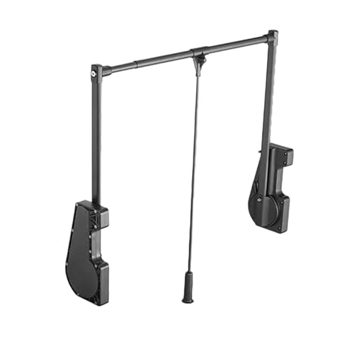 Teleskop-Garderobenstange for Herunterziehen, Puffer über die gesamte Länge, einfach for Aufhängen von Kleiderbügeln herunterzuziehen, platzsparend, Schrankschienen(Color2,764-1064mm) von Generic