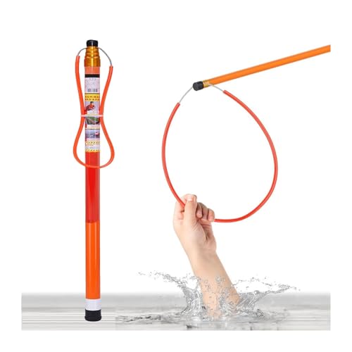 Teleskop-Sicherheitshaken Für Schwimmbäder Verstellbare, Robuste Poolstange (4,8 M) Gut Sichtbare Rettungsausrüstung Für Schwimmbäder Für Ertrinkende Schwimmer (4,5 M)(1.2-4.5m/3.9-14.8ft) von Generic