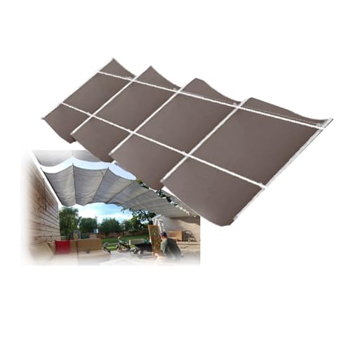 Teleskop-Wellen-Sonnenschutz mit Montagesatz,Pergola-Dachüberdachungs-Bausätze,Maßgeschneiderte einziehbare Pergola-Sonnenschutzabdeckung,Geeignet for verschiedene Orte(1.2 * 5m) von Generic