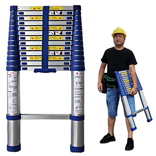 Teleskopleiter Teleskopleitern Mehrzweck-Ausziehleiter Teleskopleiter Teleskop-Ausziehleiter 8 m/7 m/6,2 m/5 m/4 m/3,8 m/2,6 m lang, ausziehbare Aluminiumleiter von Generic