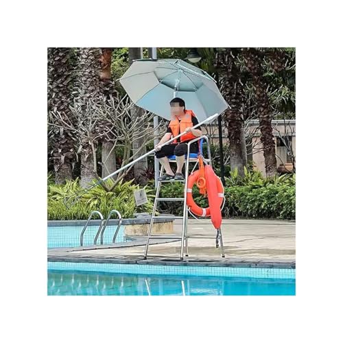 Teleskopstange Für Schwimmbäder Aus Aluminium – Einziehbarer Rettungshaken Für Schwimmbäder Mit Stange Universelle, Ausziehbare Poolstange, Strapazierfähig Für Strände, Yachten(4.8 m) von Generic