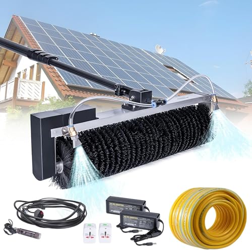 Teleskopstange Pv Panel Waschmaschine Reinigungsmaschine Solarpanel Reinigungsausrüstung Solarreiniger Roboter Solarpanel Reiniger Elektrisches Wassergespeistes Pole Kit 360 ° R, 3.5m/11ft von Generic