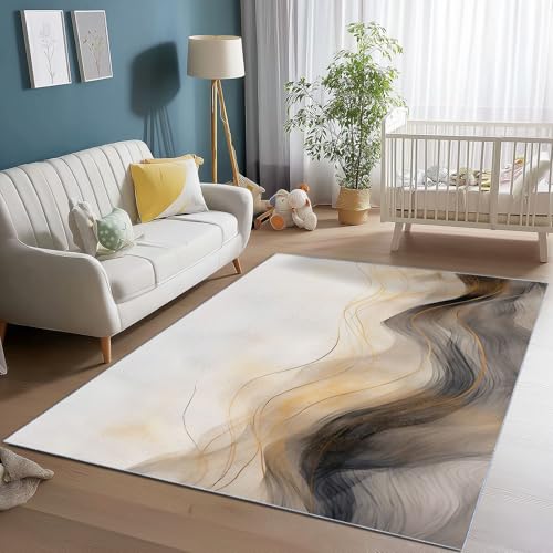 Teppich 160 x 230 cm rutschfest Teppiche, Abstrakt Wellen Linien Teppiche für Dekoration, Schlafzimmer Kinderzimmer Wohnzimmer Kurzflor Teppich Bunt Flanell Kinderteppiche Teppich 160 x 230 cm rutschfest Teppiche, Abstrakt Wellen Linien Teppiche für Dekoration, Schlafzimmer Kinderzimmer Wohnzimmer Kurzflor Teppich Bunt Flanell Kinderteppiche von Generic