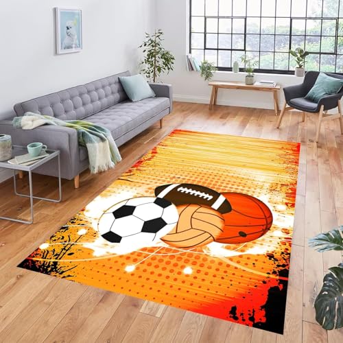 Teppich 3D 60 X 90 cm Fußmatte Türmatteteppiche Fußball, Basketball, Rugby, Baseball Teppich rutschfeste Innentür Küche Wohnzimmer Schlafzimmer Kinderzimmer -43170138660 Teppich 3D 60 X 90 cm Fußmatte Türmatteteppiche Fußball, Basketball, Rugby, Baseball Teppich rutschfeste Innentür Küche Wohnzimmer Schlafzimmer Kinderzimmer -43170138660 von Generic