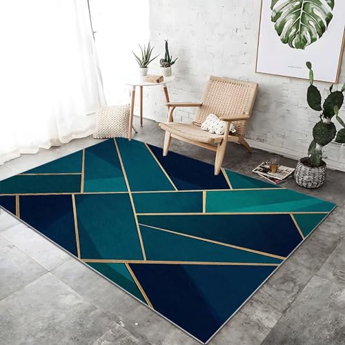 Teppich Schlafzimmer Pflegeleicht - Marine Teppich Kurzflor Waschbar Bodenmatte 60 x 120 cm für Wohnzimmer und Jugendzimmer Jungen Abstrakt Zarte geometrische Linien Personalisiert Teppiche Teppich Schlafzimmer Pflegeleicht - Marine Teppich Kurzflor Waschbar Bodenmatte 60 x 120 cm für Wohnzimmer und Jugendzimmer Jungen Abstrakt Zarte geometrische Linien Personalisiert Teppiche von Generic