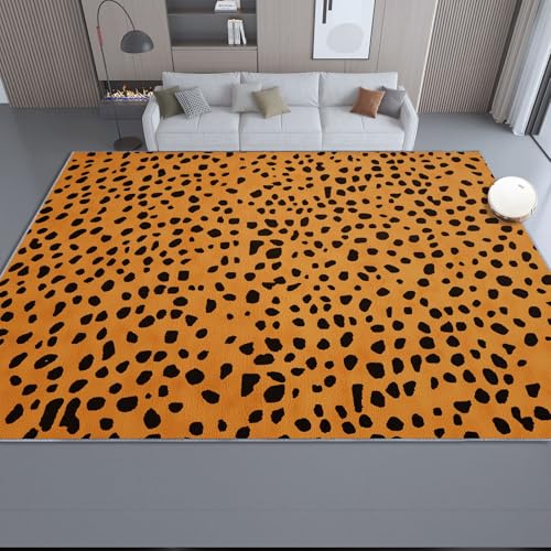 Teppich Wohnzimmer 140 x 200 cm, Abstrakt Camouflage Leopardenmuster Waschbarer Teppiche rutschfest für Schlafzimmer Büro Esszimmer - Braunes Kurzflor Flauschig KinderTeppiche Dekoration Teppich Wohnzimmer 140 x 200 cm, Abstrakt Camouflage Leopardenmuster Waschbarer Teppiche rutschfest für Schlafzimmer Büro Esszimmer - Braunes Kurzflor Flauschig KinderTeppiche Dekoration von Generic