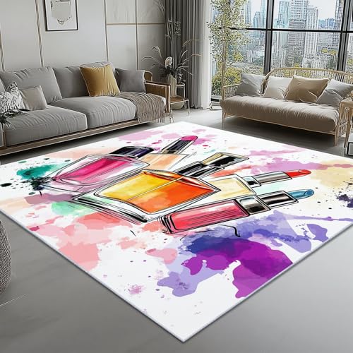 Teppich Wohnzimmer Comic Modern Kosmetik Thema, Bunt Schmutzabweisend Flanell Waschbar Kinder Teppiche, 60 x 110 cm Personalisierte Dekor für Schlafzimmer Das BüRo Teppich Wohnzimmer Comic Modern Kosmetik Thema, Bunt Schmutzabweisend Flanell Waschbar Kinder Teppiche, 60 x 110 cm Personalisierte Dekor für Schlafzimmer Das BüRo von Generic