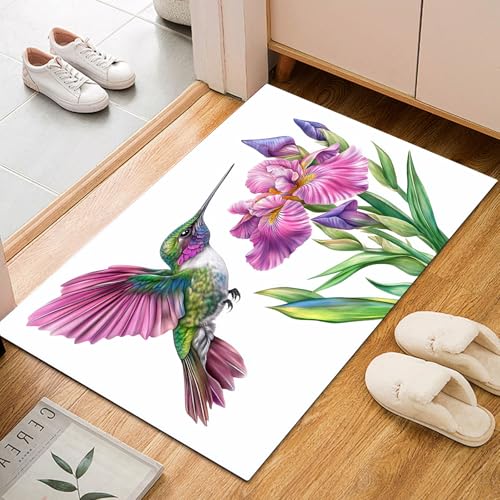 Teppich Wohnzimmer Kurzflor Moderner Gemaltes Tiere Kolibri - Schlafzimmer Teppich Flauschiger, Waschbar Teppisch Natur Pflanzen und Blumen Teppiche für Büro Anti-Rutsch Teppisch 60x90cm Teppich Wohnzimmer Kurzflor Moderner Gemaltes Tiere Kolibri - Schlafzimmer Teppich Flauschiger, Waschbar Teppisch Natur Pflanzen und Blumen Teppiche für Büro Anti-Rutsch Teppisch 60x90cm von Generic