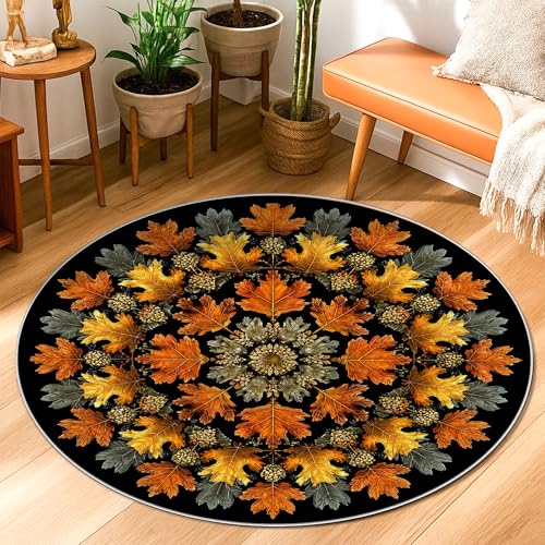 Teppich mit Blättern, natürliche Beeren, Blumenmuster, Herbst-Orange, rutschfeste Unterseite, für Zuhause, Akzente, lichtbeständig, für Badezimmer, Eingangsbereich, Nachttisch, Tür, Dekoration, 91 x Teppich mit Blättern, natürliche Beeren, Blumenmuster, Herbst-Orange, rutschfeste Unterseite, für Zuhause, Akzente, lichtbeständig, für Badezimmer, Eingangsbereich, Nachttisch, Tür, Dekoration, 91 x von Generic