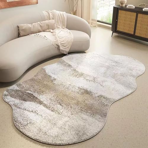 Teppiche Fürs Wohnzimmer, Flächenteppich Mit Unregelmäßiger Form, Fusselfreie Teppiche Fürs Schlafzimmer, Waschbare Teppiche Teppiche Fürs Wohnzimmer, Flächenteppich Mit Unregelmäßiger Form, Fusselfreie Teppiche Fürs Schlafzimmer, Waschbare Teppiche von Generic