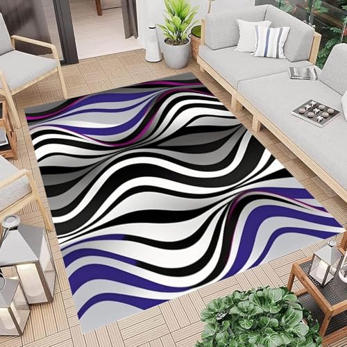 Teppiche Wohnzimmer Modern Teppiche Wohnzimmer Kurzflor Teppich Modern Design Rechteck Für Wohnzimmer Esszimmer Kinderzimmer Schlafzimmer Abstrakte Geometrische Texturstreifen 160 X 230 C -99766265373 von Generic