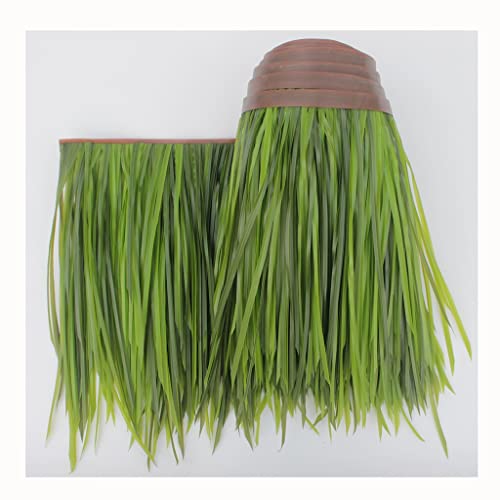 Thatch Dach Rollen Künstliche Stroh Künstliche Kunststoff Stroh Fliesen Pavillon Holzhaus Bauernhaus Dachdekoration Gefälschte Stroh Synthetische Fell Gras Dach(Yellow a,0.5x1m/1.64X3.28ft) von Generic