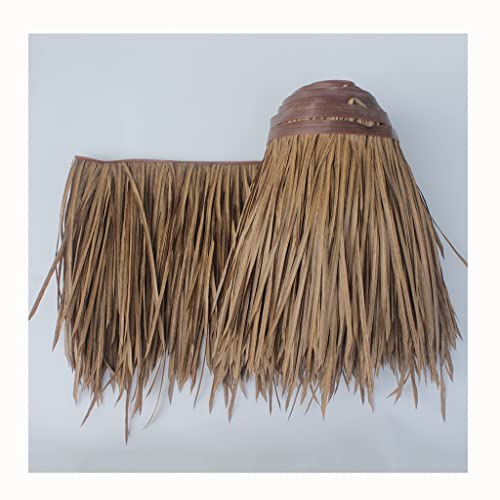 Thatch Dach Rollen Künstliche Stroh Künstliche Kunststoff Stroh Fliesen Pavillon Holzhaus Bauernhaus Dachdekoration Gefälschte Stroh Synthetische Fell Gras Dach(Yellow f,0.5x2m/1.64X6.56ft) von Generic