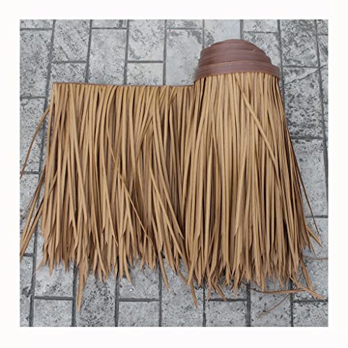 Thatch Panel Runner Roll Synthetisches Mexikanisches Strohdach Thatch Palm Thatch Rolls Tiki Bar Gras For Roof Dekorative Thatch Farmhouse Plastic Thatch(Yellow b,0.5x15m/1.64X49.2ft) von Generic