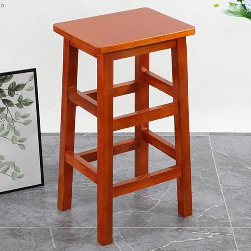 Thekenhöhe Hocker Holz Barstuhl Höhe 32 Zoll 24 Zoll Thekenhocker Mit Fußstütze Square Tall Barhocker Hohe Hocker Für Familientreffen Im Wohnzimmer Im Innenbereich, Red, 70cm/28in Thekenhöhe Hocker Holz Barstuhl Höhe 32 Zoll 24 Zoll Thekenhocker Mit Fußstütze Square Tall Barhocker Hohe Hocker Für Familientreffen Im Wohnzimmer Im Innenbereich, Red, 70cm/28in von Generic
