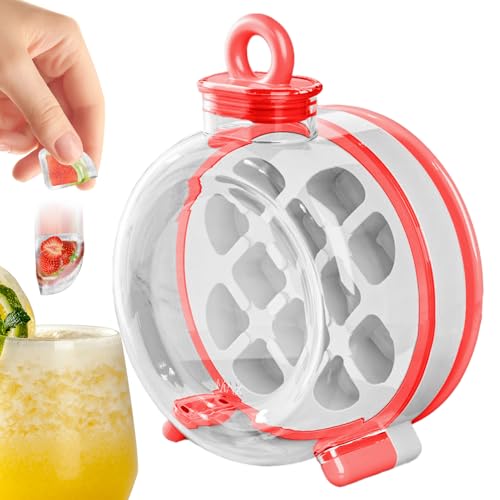 Thermoflasche mit Eiswürfeln, 2 in 1 Eiswürfelform und Getränkebehälter, wasserdicht für Picknick Küche und Alltag bei heißem Wetter Thermoflasche mit Eiswürfeln, 2 in 1 Eiswürfelform und Getränkebehälter, wasserdicht für Picknick Küche und Alltag bei heißem Wetter von Generic