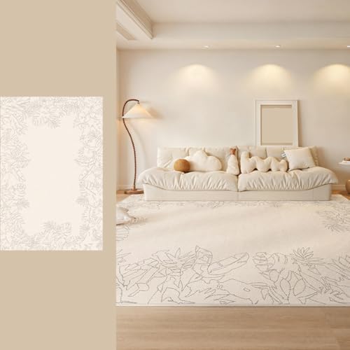 Thick Modern Abstract Rectangle Area Rug Für Wohnzimmer Schlafzimmer Waschbar Großer Teppich Home Office Bodenmatte(Pattern C,300x400cm) von Generic