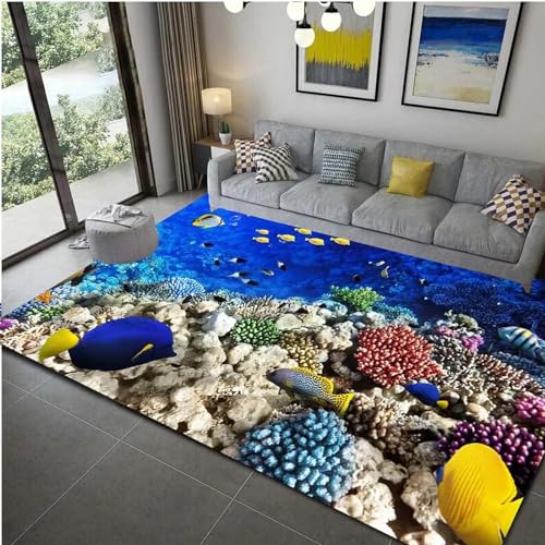 Tier Fisch Delphin 3D-Gedruckter Weicher Spielzimmerteppich 120 X 160 Cm - Rutschfester Teppich Mit Niedrigem Flor - Heimdekor-Fußmatte - Schmutzabweisend - Niedriger Flor, Fusselt Nicht -261030845590 Tier Fisch Delphin 3D-Gedruckter Weicher Spielzimmerteppich 120 X 160 Cm - Rutschfester Teppich Mit Niedrigem Flor - Heimdekor-Fußmatte - Schmutzabweisend - Niedriger Flor, Fusselt Nicht -261030845590 von Generic