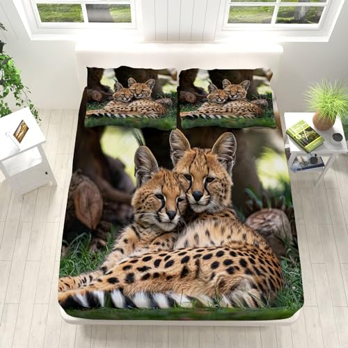 Tier Luchs Design Spannbettlaken 140x200cm Weiche Mikrofaser Boxspringbett Bettlaken, Natur Unterseite Spannbetttuch, Rund-um Elastischem Gummizug, für Matratzen von 5-30 cm Tier Luchs Design Spannbettlaken 140x200cm Weiche Mikrofaser Boxspringbett Bettlaken, Natur Unterseite Spannbetttuch, Rund-um Elastischem Gummizug, für Matratzen von 5-30 cm von Generic