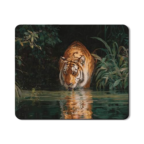 Tiger Schutzmatte für Waschtrockner mit Dschungel-Wildtier-Design, rutschfeste wasserdichte Matten für Waschküche, 50,8 x 61 cm Tiger Schutzmatte für Waschtrockner mit Dschungel-Wildtier-Design, rutschfeste wasserdichte Matten für Waschküche, 50,8 x 61 cm von Generic
