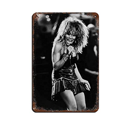 Tina Turner Cover Poster (5) Retro Poster Metall Blechschild Chic Art Retro Eisen Malerei Bar Menschen Höhle Cafe Familie Garage Poster Wanddekoration 20 x 30 cm von Generic