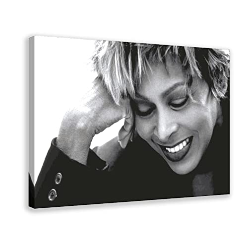 Tina Turner schwarz-weißes Poster 5 Leinwandposter Wandkunst Dekor Druck Bild Gemälde für Wohnzimmer Schlafzimmer Dekoration Rahmen 40 x 60 cm von Generic