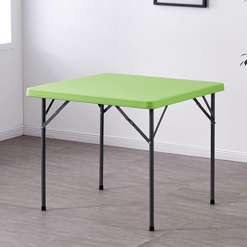 Tisch Für Party Outdoor Tisch Indoor Outdoor Kunststoff, Mehrzweck, Wasserdicht, Stoß, Schmutzabweisend, Tragbarer Quadratischer Tisch, Green von Generic