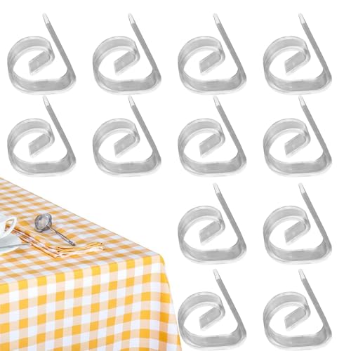 Tischabdeckung Clips, Tischdecke Fester Clip,12 Stück Tischdecke Klammern - Tragbare Tischdecke Halter Klammern für das Picknick Event im Freien Hochzeit von Generic