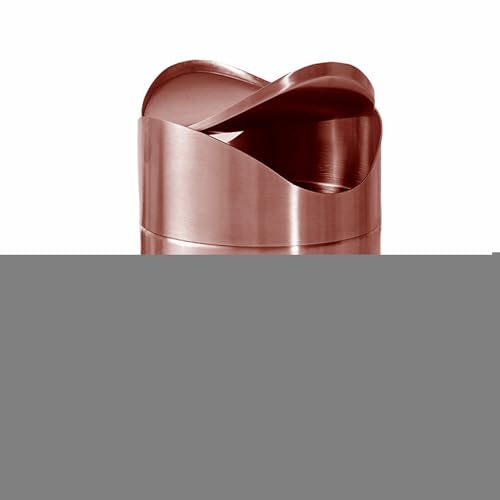Tischabfalleimer - Mülleimer mit Schwingdeckel - Mülltonne aus gebürstetem Edelstahl, Abfalleimer Tischeimer Desktop | 1,5-Liter-Lebensmittelabfallbehälter, Recyclingbehälter für die Verwendung von Generic